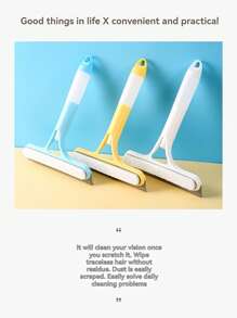 3 In 1 Multifunctional Window Cleaning Tool With Sprayer, Polypropylene (PP) Plastic, For Bathroom, Kitchen, Living Room, Bedroom, Toilet - Effective Squeegee For Mirrors And Windows