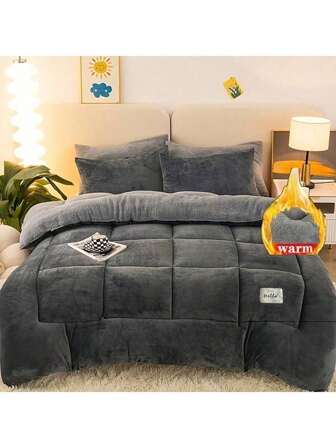 Nieuwe melkfluweel en fleece quilt, trooster