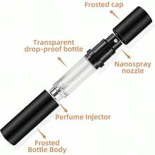 AA00GY Perfume Refillable Bottle 5ml Bottom Refill Portable Purse Atomizer Cologne Travel Perfume Spray Bottle For Outgoing And Traveling Grey