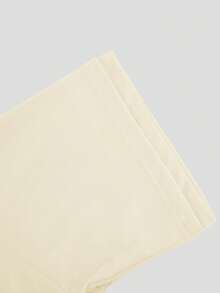 2pcs/Set Casual Summer Loose Solid Color Top And Shorts - Milky - View 6