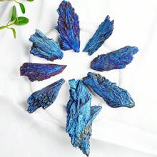 1 pieza Aura Piedra mineral de turmalina natural en bruto con clúster de plumas de colores arcoíris
