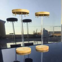 Soporte circular para exhibir collares, cadenas, joyería, pulseras, organizador de cuentas