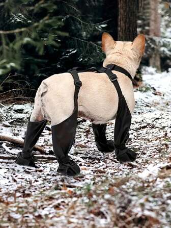 Waterproof Dog Outdoor Shoes (Not Suitable For Corgis) Dirty Non-Slip Adjustable Strap Dog Boots, Four Seasons Universal Pet Foot Cover, , Soft Bottom, Not Easy To Fall Off, Keep Paws And Clean, Suitable For Small, Medium And Large Dogs Like Teddy, Pomeranian, Bulldog, Poodle, Etc.