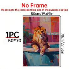 1 件老虎印花，70 年代海报，复古卧室装饰，老虎装饰，中世纪现代装饰，老虎墙画卧室房间印花艺术 - 彩色 - 查看 6