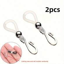 2/4/8/12/20pcs Pants Zipper Lock Adhesive Fastener Clips, Anti-Slip Denim Jeans Hanger Accessories, Garment Zipper Pulls - Multicolor - View 17