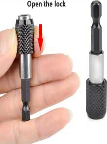 1 pezzo/3 pezzi porta-punte esagonali adattabili rapidi, adattatore portalampada magnetico esteso, adattatore prolunga punta trapano con asta esagonale da 1/4" per punte da avvitatore, portapunte per dadi