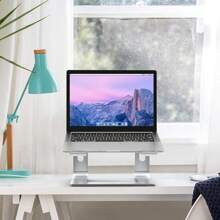 BESIGN LS03 Aluminum Laptop Stand, Ergonomic Detachable Computer Stand, Riser Holder Notebook Stand Compatible With Air, Pro, , HP,  More 10-15.6" Laptops, Black