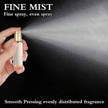5ml Mini Portable Refillable Perfume Spray Bottlewith Bottom Filling Design Genuine Leather Shell Nanoscale Sprinkler Great Companion For Travel And Business White