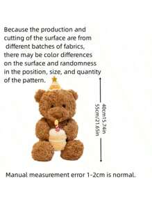 New Lane Family Birthday Cake Bear Plush Toy Cartoon Animal Hug Series Birthday Hat Gift Bear Hug Pillow, Soft Cute Home Sofa Bear Decoration To Accompany Children To Appease Dolls Colorful Easter Gifts To Male And Female Friends Birthday Gift (Because The Fabric Is Batch Production, There Will Be Some Faint Color Difference, The Real And Publicity Pictures Close)