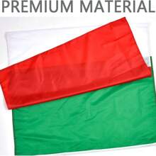 1 pièce Drapeau italien imprimé recto-verso (90 cm x 150 cm / 3 pi x 5 pi), drapeau national d'Italie de haute qualité, en tissu de polyester, couleurs vives, résistant aux UV, décoration de drapeau, décoration extérieure pour les vacances