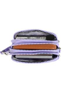 1pc Elegant Retro Style Zero Wallet -3 Zipper Design, Large Capacity, Suitable For Women's Gifts, Keychain Portable Storage Bag