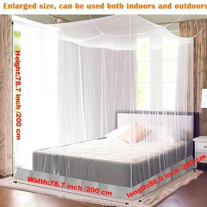 Rede mosquiteira grande para acampamento ao ar livre, 1 peça, tenda de malha antimosquito de alta qualidade, adequada para decoração de festas, decoração de cama interna e acampamento ao ar livre, ótimo presente