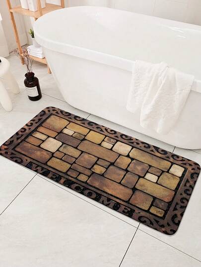 1 件农舍风格入口地垫，户外门垫，趣味厨房地毯，家居装饰