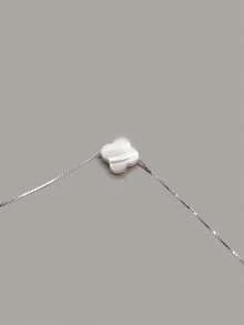 1 件镀银四叶草项链，配白色珍珠母，时尚简约优雅女士项链 - 項鍊 - 查看 8