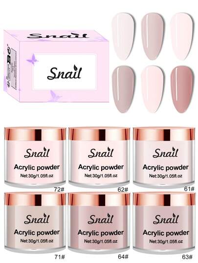 Acrylic Powder, 30g Acrylic Powder Large Capacity Professional Acrylic Nail Powder For Nail Acrylic Extension, Nail Carving, Long-Lasting, No Nail Lamp Needed