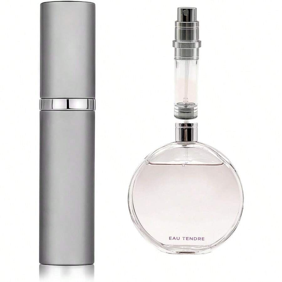 AA00GY Perfume Refillable Bottle 5ml Bottom Refill Portable Purse Atomizer Cologne Travel Perfume Spray Bottle For Outgoing And Traveling Grey