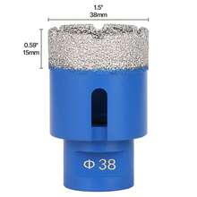 1PC 6mm-120mm M14 Thread Dry Vacuum Brazed Masonry Hole Saw Opener Diamond Drilling Core Bit For Ceramic Tile Granite Marble - Blue - View 19