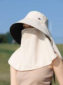 1 Versatile Hat With Wide Brim, Good Breathability, Protects Neck, Covers Face, Sun-Shading & UV Protection, Sweet & Fashionable, Suitable For Outing, Travel, Outdoor Activities, Cycling, Hiking