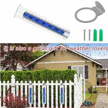 1pc Plastic Garden Outdoor Rainfall Gauge With Scale Marks, Outdoor Rain Measurement Tool