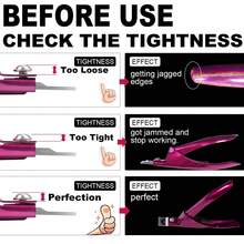 Violet Red Premium Adjustable Nail Clippers With Magnets Sizers Acrylic Nails, Stainless Steel Nail Cutter Trimmer Artificial False Tips Manicure Blade Clip Salon Beauty - 黑色-01 - 查看 6