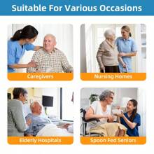 1pc Adult Bib - Elderly Meal Bib With Foldable Pocket Design, Prevent Falling Crumbs And Protect Clothing, Suitable For Dining, Elegant For Men & Women