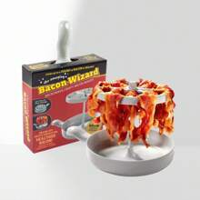 1 Pc Home Grill Panko Bacon Grill Baking Rack Microwave Bacon Rack Microwave Breakfast Cookware For Healthy Breakfasts Portable Crispy Bacon Cooking Tools For Home And Restaurants