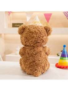 New Lane Family Birthday Cake Bear Plush Toy Cartoon Animal Hug Series Birthday Hat Gift Bear Hug Pillow, Soft Cute Home Sofa Bear Decoration To Accompany Children To Appease Dolls Colorful Easter Gifts To Male And Female Friends Birthday Gift (Because The Fabric Is Batch Production, There Will Be Some Faint Color Difference, The Real And Publicity Pictures Close)