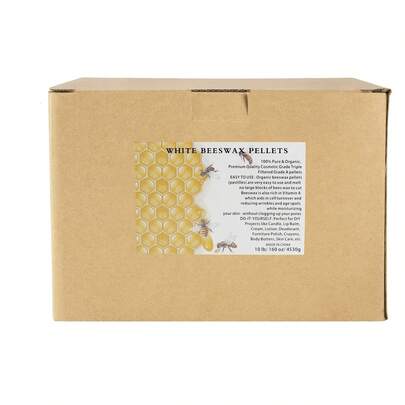 10LB Beeswax Particles, Mild, Non-Irritating, No Fragrance, Wax Raw Materials For Candle Production, Suitable For Adults, Beginners, Young People To Use DIY Arts And Crafts Set, Can Microwave Heating Beeswax, High-Quality Beeswax Candle Production Supplies, No Open Flame Heating.