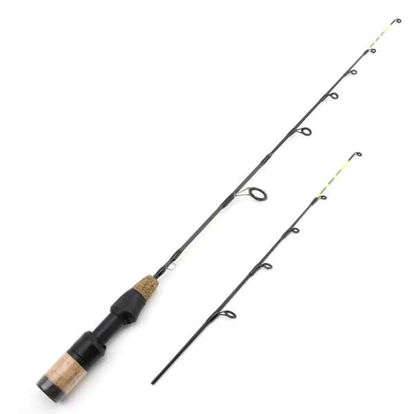 60cm 2 Spitzen Teleskop Angelrute Rollen Combo Winter Eis Angelrute Angelrollen Set Stangen Angelgerät Carbon Stange Eis Angelrute Werkzeuge