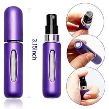 Set de 5 pulverizadores de perfume recargables y portátiles de mini tamaño, botella de perfume con atomizador premium de 5ml para viajes