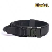 [Collier anti-éclatement pour chien tactique militaire] Collier pour animaux de compagnie + Collier tactique + Bandoulière de dressage extérieure ajustable anti-éclatement, sans frottement, sans blessure, tissu renforcé, convient aux grands chiens + Design ajustable + Bords arrondis pour prévenir les blessures en cas d'éclatement soudain (pour le dressage des chiens de taille moyenne/grande)