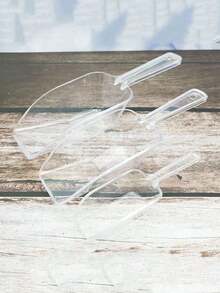 8个塑料冰淇淋勺，厨房面粉食品糖果冰淇淋勺，甜点糖果自助餐勺，派对婚礼厨房工具 - 彩色 - 查看 8