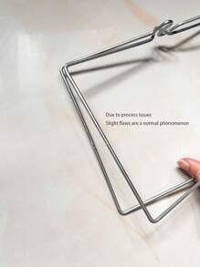 1pc/2pcs Stainless Steel Foldable Trash Bag Holder & Cleaning Cloth Rack, Kitchen Waste Bin Organizer