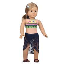 1 pièce Vêtements de poupée, maillot de bain d'été pour poupée bikini, style mode rose/vert, convient aux poupées bébé de 18 pouces, poupées réalistes reborn, convient aux filles de 3 ans et plus, étudiants, accessoires de jouet de poupée, cadeau d'anniversaire, fête de vacances