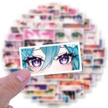 50PCS 2D EyesStickers Vinyl Aesthetics Stickers Scrapbooking, Diary, Bumper, Skateboard, Water Bottle, Cartoon, Hard Hat, Car Stickers And Decals, School Supplies,Back To School