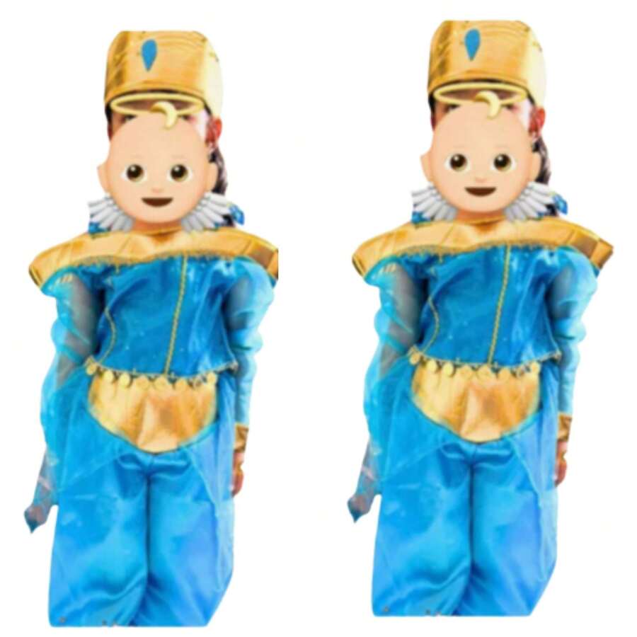 Conjunto Princesa Jazmín Niña Pantalon Blusa Tiara Azul Talla 8 Agregar a favoritos - Celeste - Ver 1
