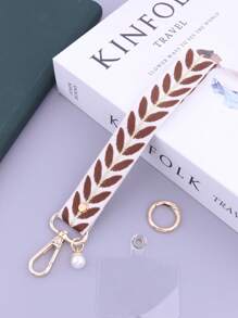 Stylish Embroidered Wrist Phone Strap | Summer Chic Short Hand Lanyard | Lightweight & For Daily Looks & Vacation Gifts For Mother, Family, Friends, Birthday, Holiday Phone Charm, Phone Chain