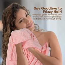 1pc/2pcs/3pcs Women's Large Size Microfiber Hair Towel, Soft Quick-Dry Headband With Elastic Edge For Wet Curly Long Hair, Anti-Frizz Microfiber Towel,Travel Essentials,Travel Essential,Hairstyle,Hairdressing,Hair,Travel,Hair Products,Hair Tools,Hair Stuff,Barber,Barber Accessories,Barbershop,Hairdressing Equipment - Multicolor - View 8