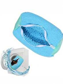 1pc/2pcs Mesh Laundry Shoe Wash Bag - Blue Protective Pouch For Washing Machine, Delicate Sneaker Organizer Bag For All Shoe Types And Sizes, Perfect Storage Solution - Multicolor - View 2
