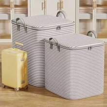 1 caixa de armazenamento de roupas, guarda-roupa de grande capacidade, bolsa para caixa de classificação de roupas, cesto de armazenamento à prova de poeira, caixa de mudança doméstica, caixa de armazenamento dobrável