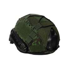 Cubre casco táctico KAMPAK KW117 Con espacio para parches cubierta de tela de casco - Verde - Ver 1