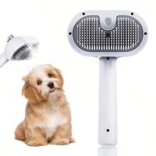 1pc Pet Massage Comb, Pet Spray Brush For Shedding, Massage, Pet Hair Removal Tool, Undercoat Brush With USB Rechargeable & Water Tank