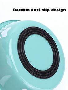 3pcs Set Stainless Steel Non-Slip Pet Bowls, Dog Food Water Bowls For Medium/Small Pets - Multicolor - View 2