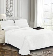 Elegant Comfort, Softest, Coziest 6-Piece Sheet Sets! 1500 Hotel Quality Luxurious Wrinkle Resistant Damask Stripe Bed Sheet Set, Black - Bedding 2025 - 白色 - 查看 9