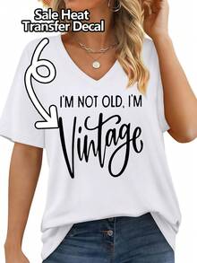 1 Stück vintage Buchstaben Wärmeübertragung Aufnäher - Bügelaufkleber zum Selbermachen für T-Shirts, Jeans, Rucksäcke - waschbare Polyester Applikation in Schwarz/Weiß