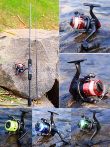 SOUGAYILANG 3BB Foldable Fishing Reel - 5.2:1 Gear Ratio, Interchangeable Handle, Stainless Steel Shaft & Precision Ball Bearings