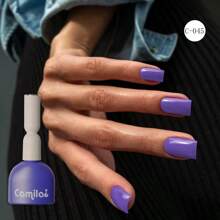 Set di smalti gel per unghie Camila in viola e blu, 6 colori da 14g/15ml ciascuno, tra cui lilla chiaro, azzurro pastello, lavanda estivo, blu ghiaccio, kit per manicure fai-da-te con smalto gel da imbibire, adatto all'uso domestico e per salone di bellezza per le donne.