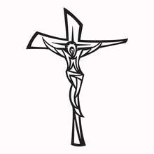 Wood's House Crucifixo De Parede Quadro Aplique Decorativo Mdf Cor Preto - Multicolorido - Visão 4