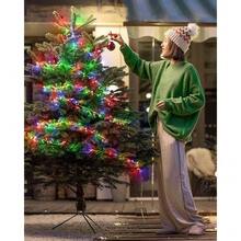 New 2Pack Battery Operated Fairy Lights, 10 Ft 120LEDs Firecracker String Lights Waterproof Sier Wire Starry Firefly Light For DIY Wreath Home Ing Indoor Outdoor Christmas Drations, Multicolor - Multicolor 120 LEDs - 2Pack - View 2