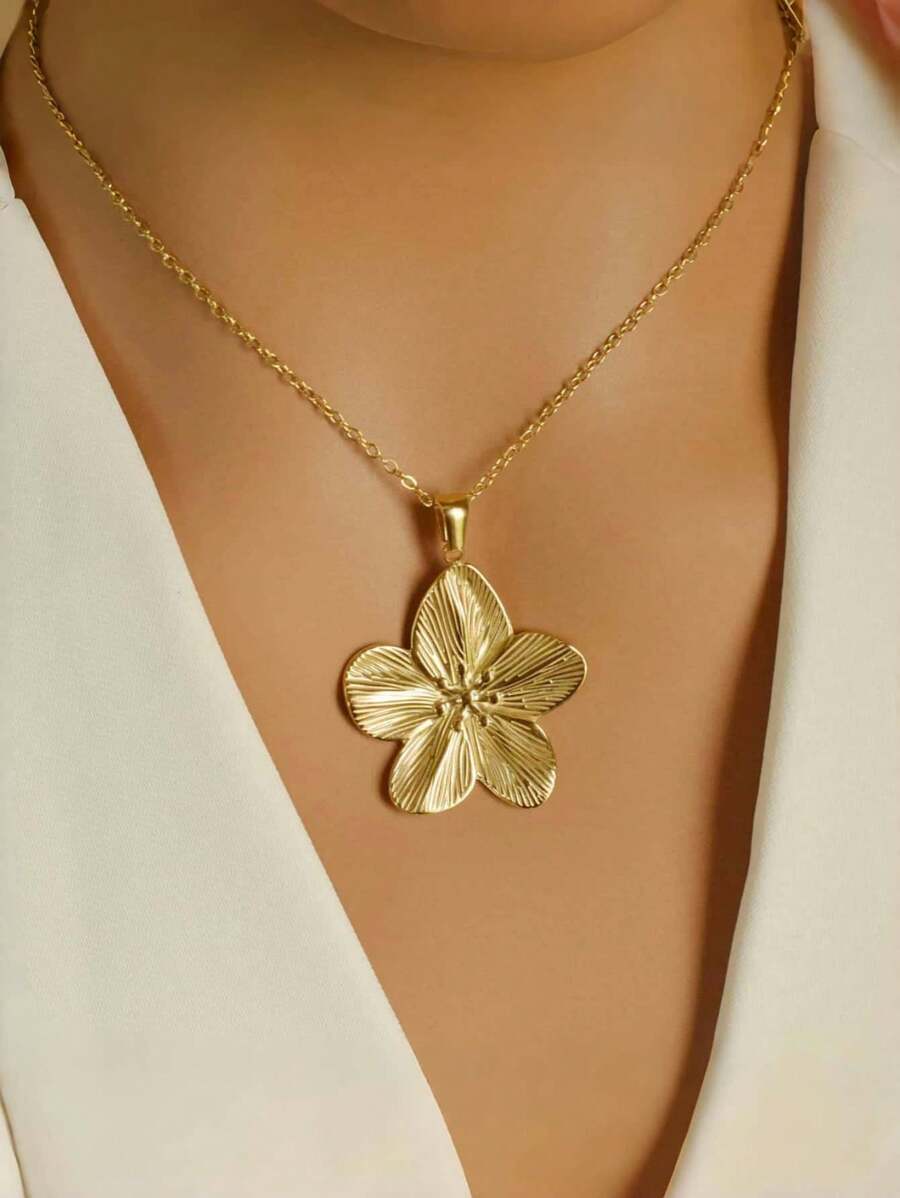 3 pièces de parure collier et boucles d'oreilles fleurs élégantes à la française, cadeau pour amies, sœurs, femmes, idéal pour un port quotidien, le meilleur choix pour un usage quotidien